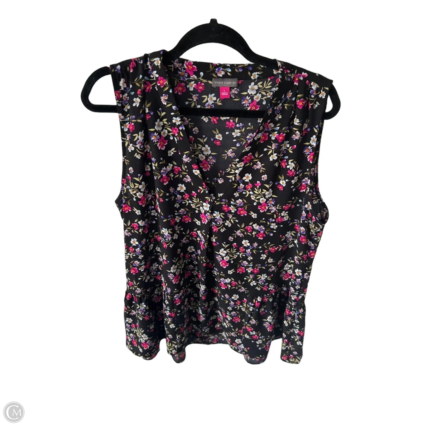 Top Sleeveless By Vince Camuto In Black, Size: L