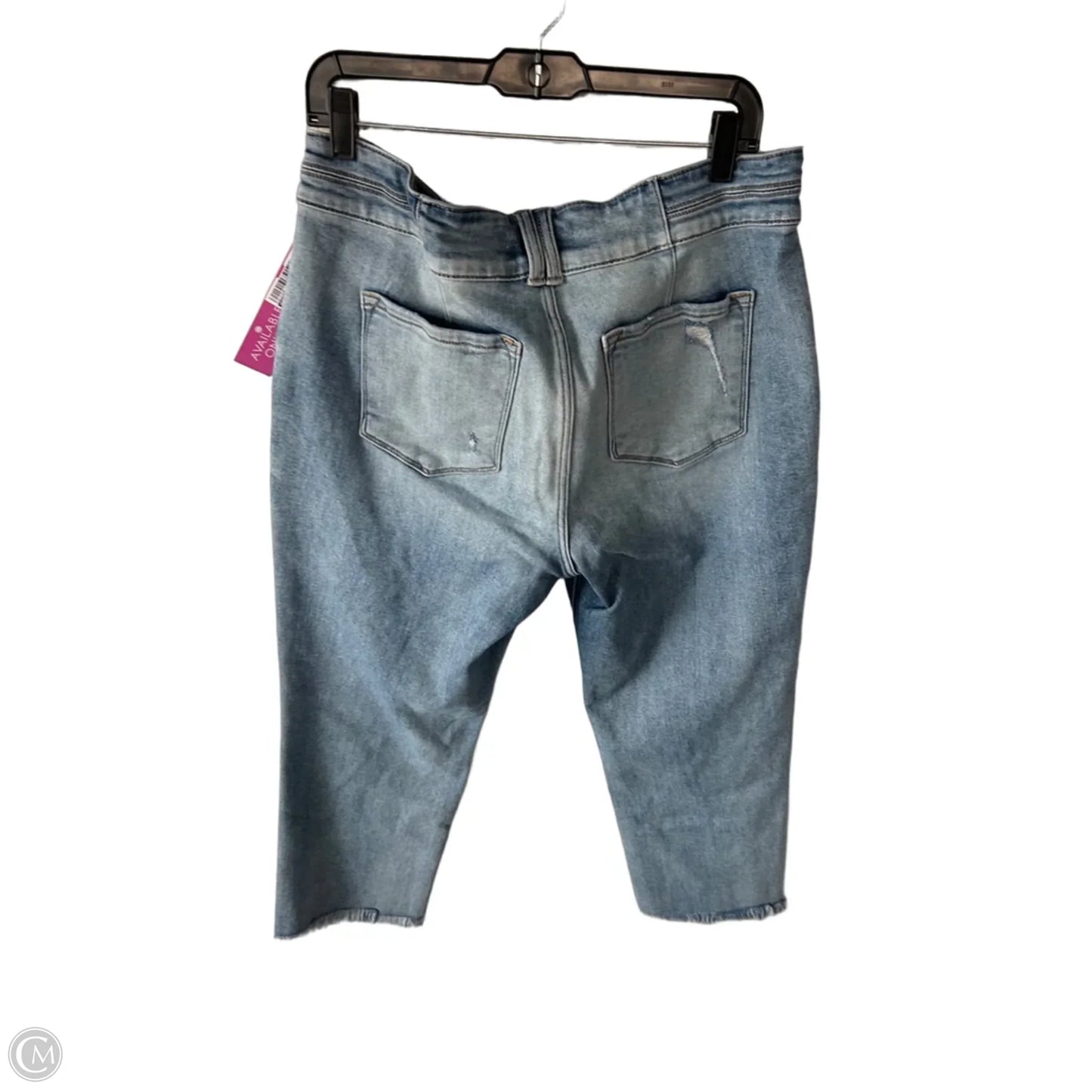 Jeans Straight By Kancan In Blue Denim, Size: 16