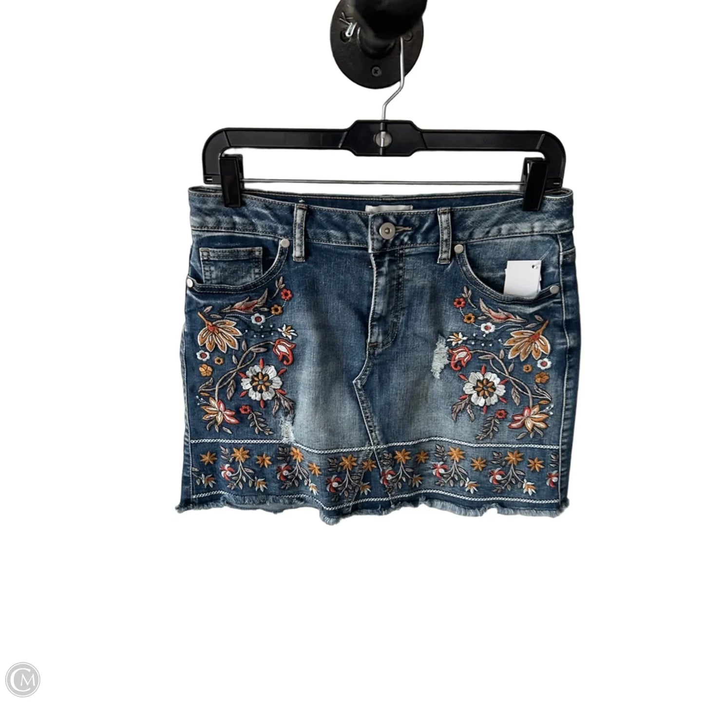 Skirt Mini & Short By Altard State In Blue Denim, Size: 4