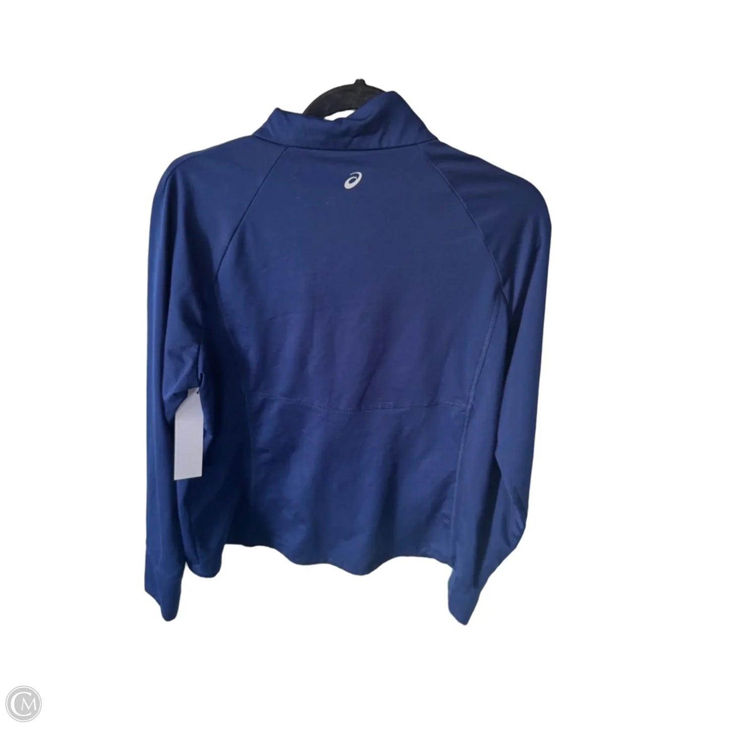 Athletic Jacket By Asics In Blue, Size: Xl