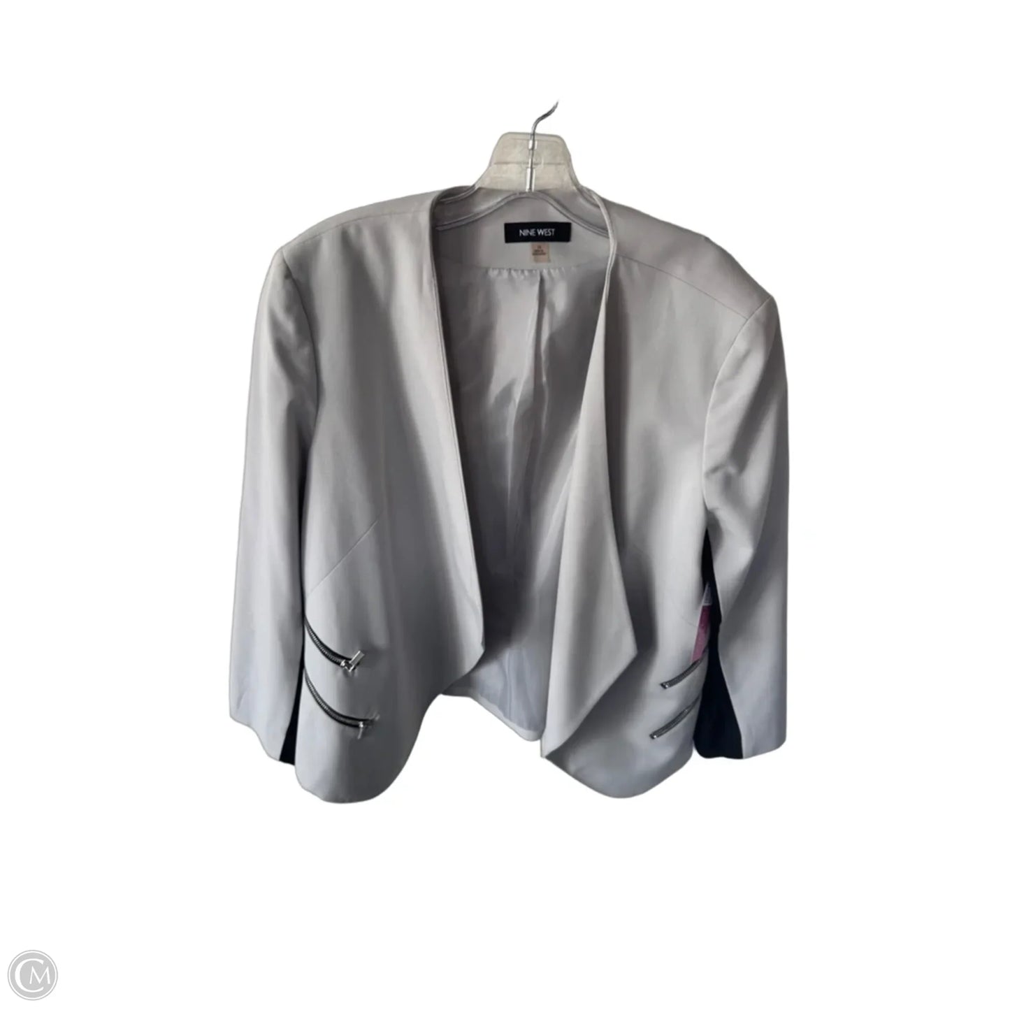 Blazer By Nine West Apparel In Black & Grey, Size: Xl