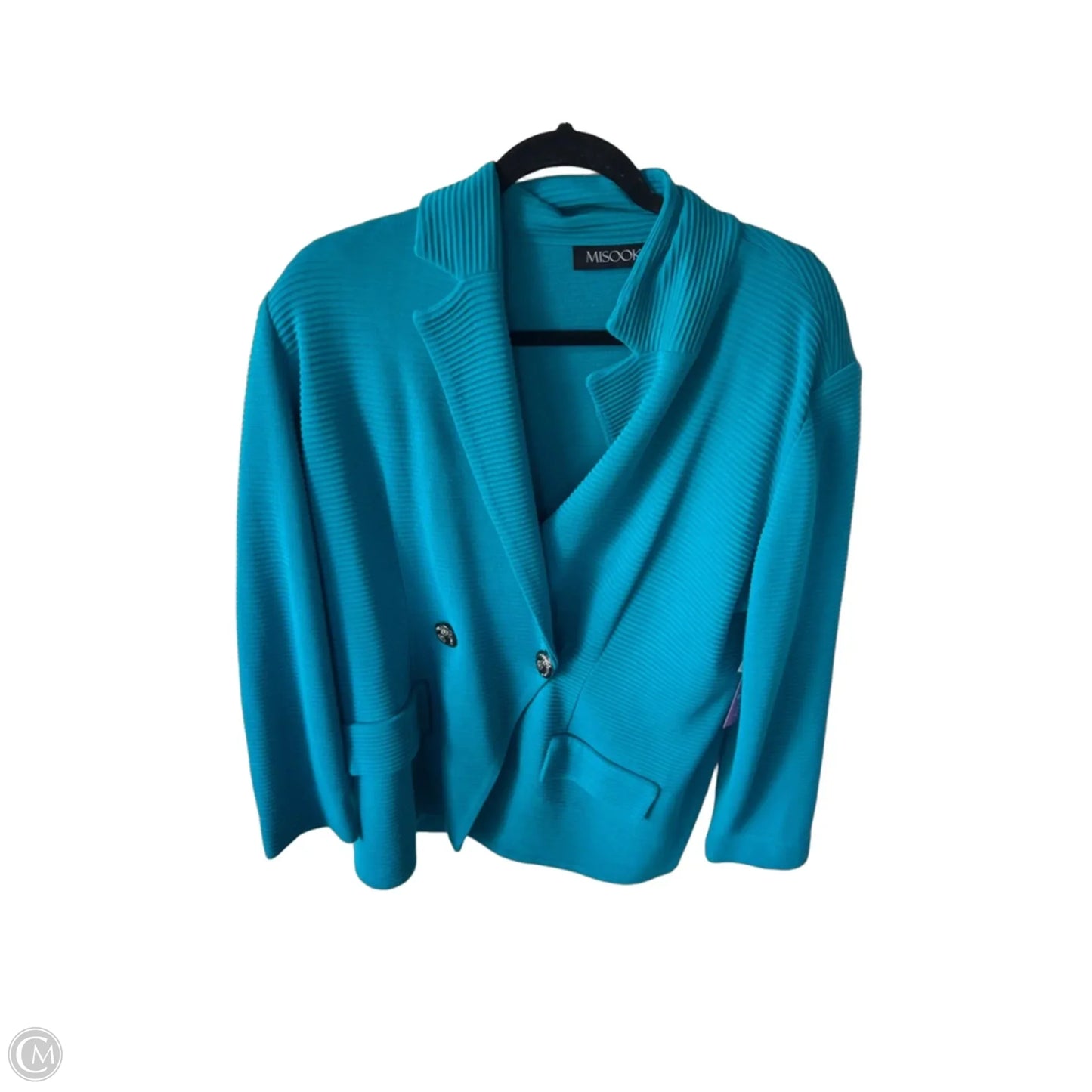 Blazer By Misook In Blue, Size: 1x