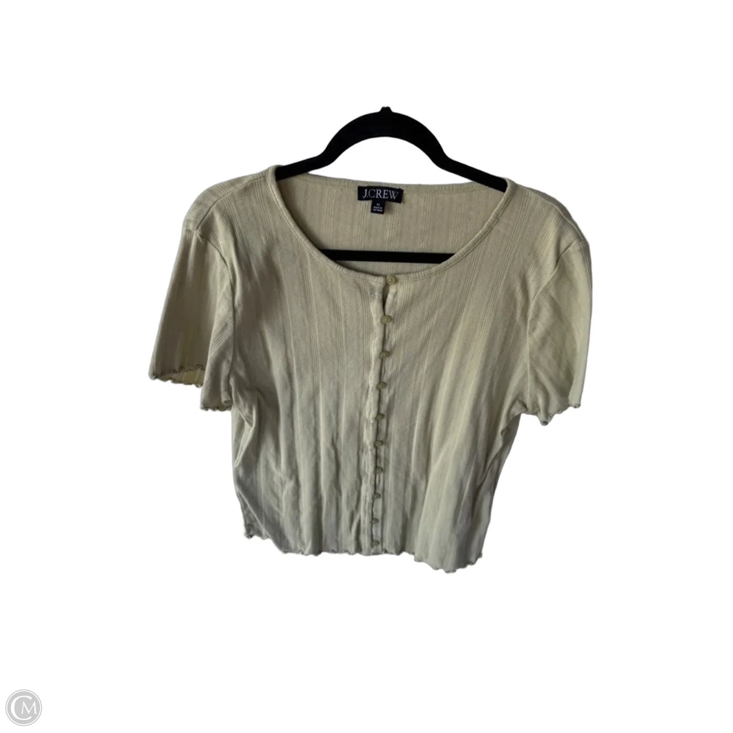 Top Short Sleeve By J. Crew In Green, Size: Xl
