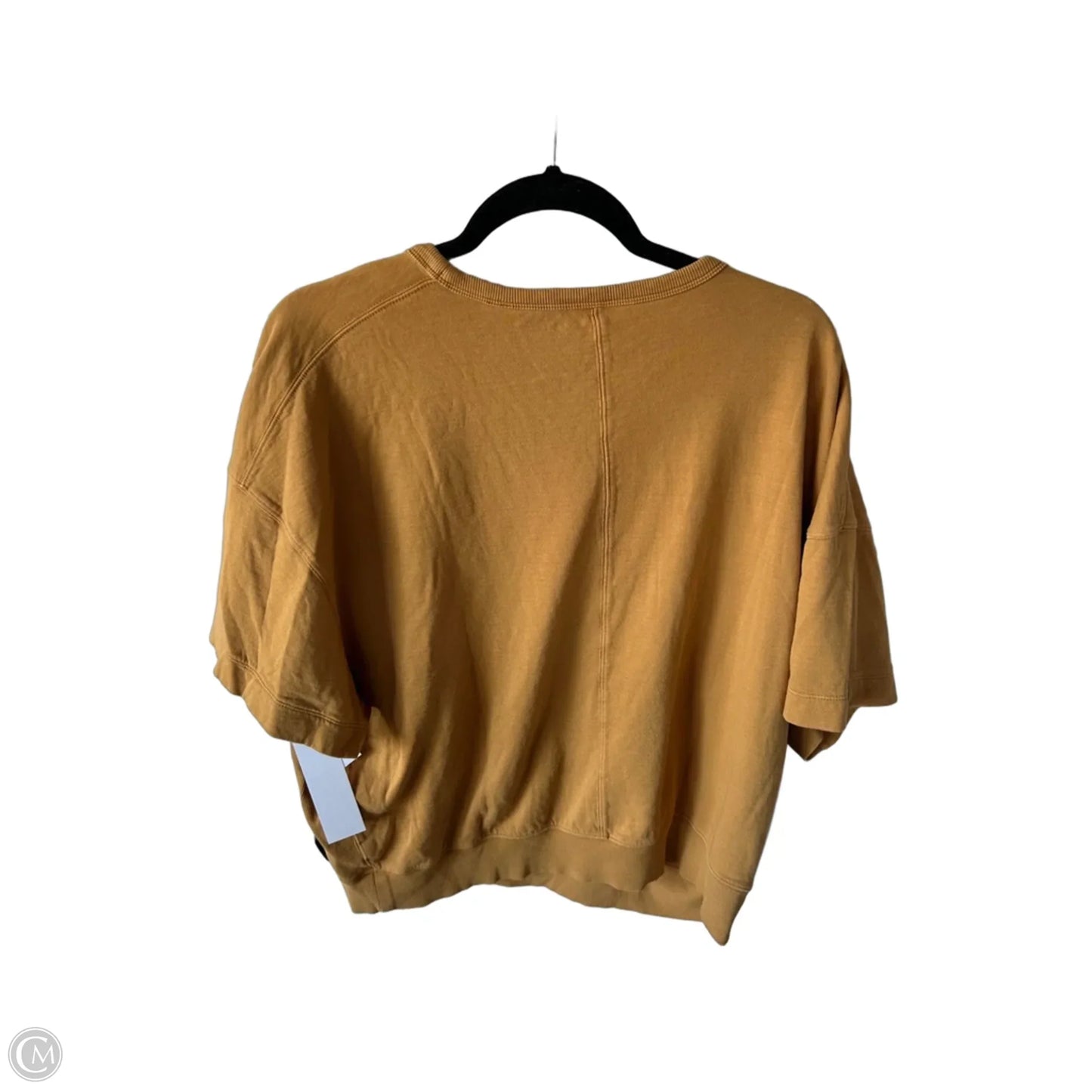 Athletic Top Short Sleeve By Athleta In Yellow, Size: L
