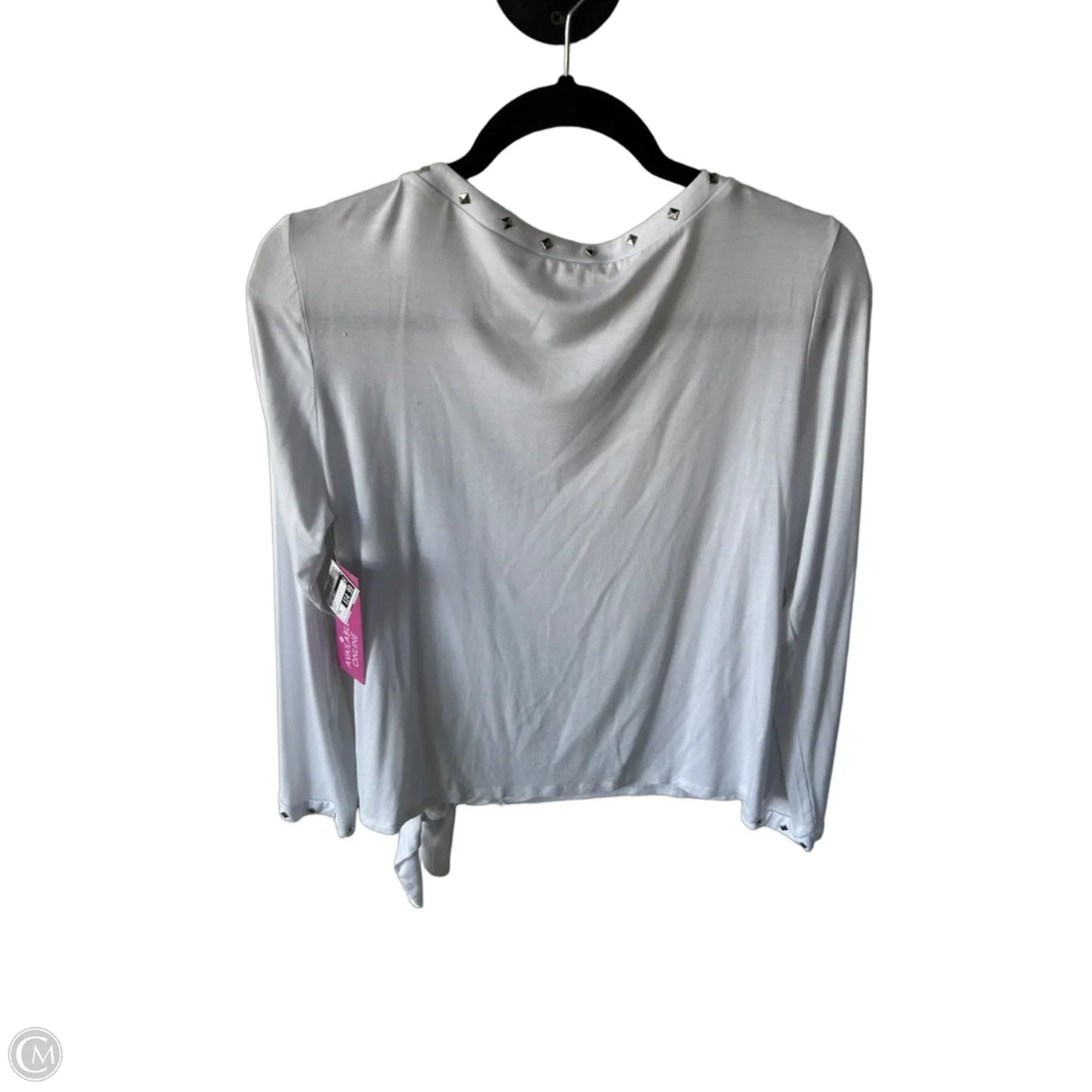 Top Long Sleeve By Vince Camuto In White, Size: M