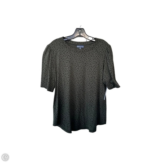 Top Short Sleeve By Democracy In Green, Size: Xl