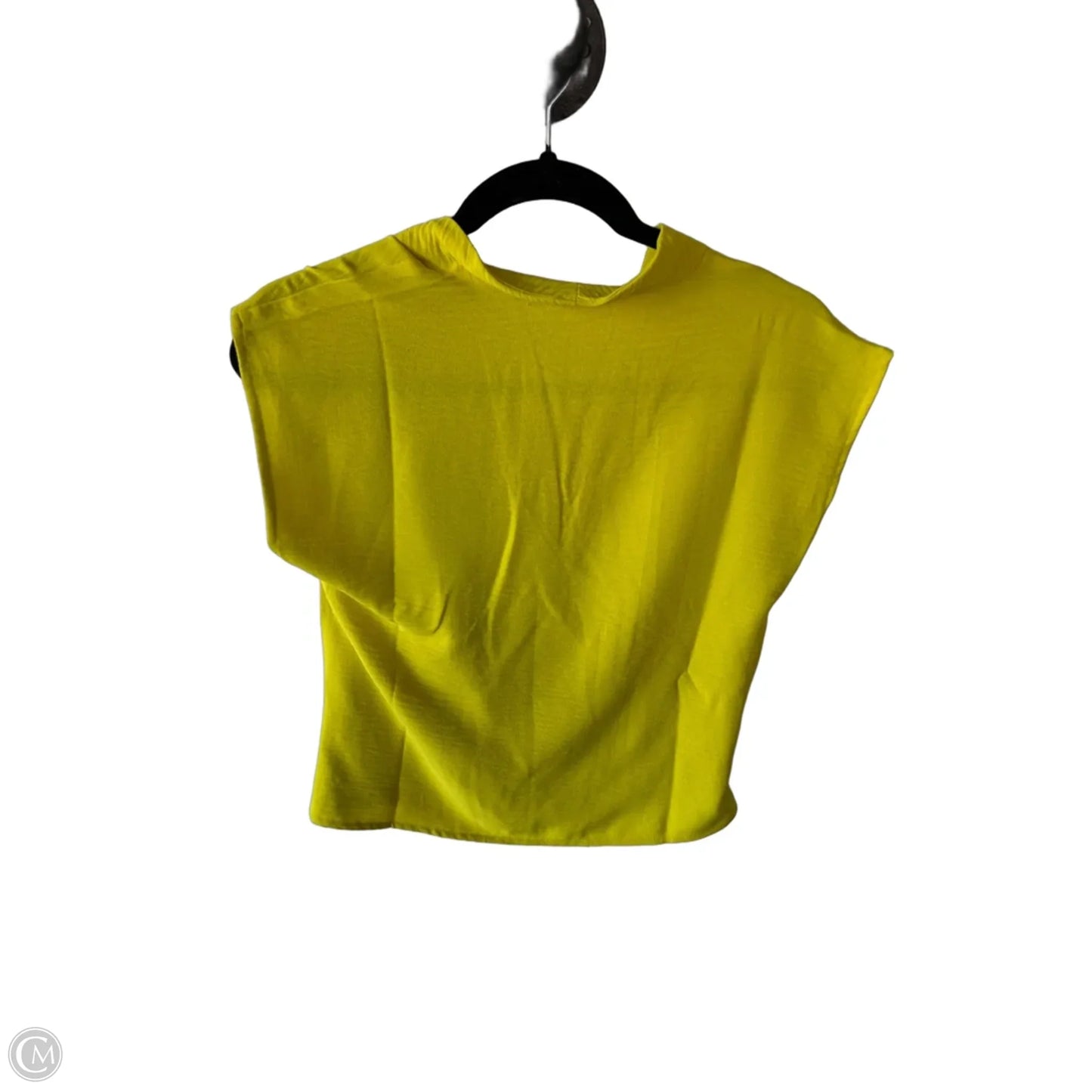 Top Sleeveless By Dkny In Yellow, Size: Xs