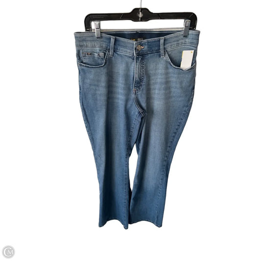 Jeans Boot Cut By Lee In Blue Denim, Size: 12