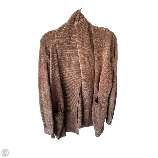 Sweater Cardigan By Orvis In Brown, Size: Xxl