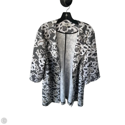 Blazer By Jones Studio In Black & White, Size: Xl