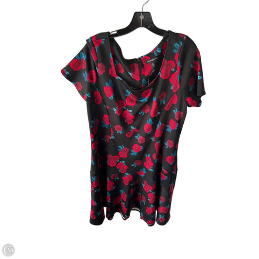 Dress Work By Lane Bryant In Black & Red, Size: Xl