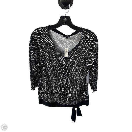 Sweater By Talbots In Black & White, Size: 1x