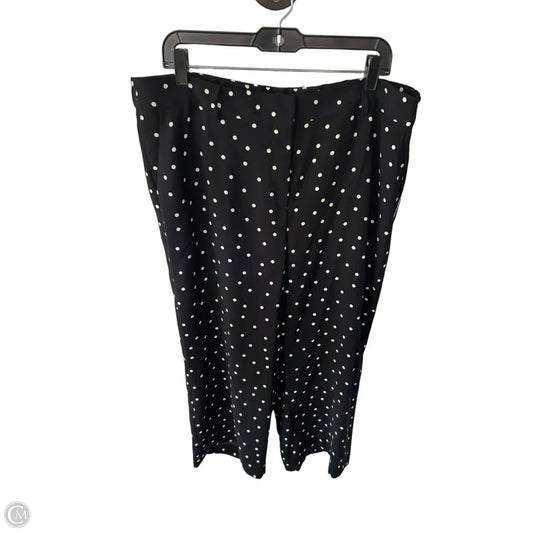 Pants Wide Leg By Talbots In Black & White, Size: 16