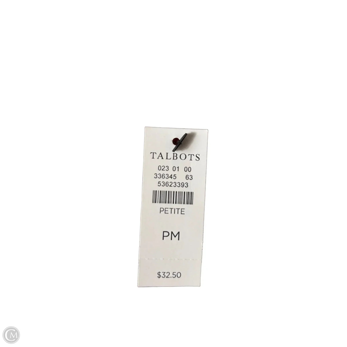 Top Short Sleeve Basic By Talbots In Tan, Size: Mp