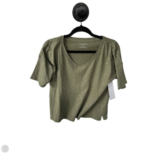 Top Short Sleeve Basic By Talbots In Green, Size: Sp