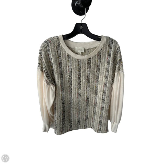Sweater By Deletta In Cream, Size: S