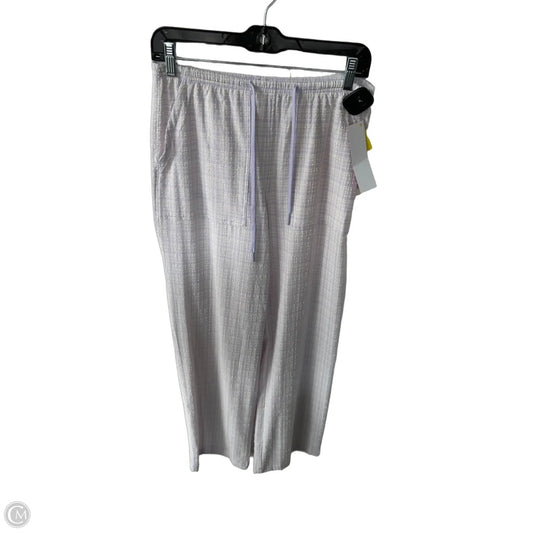 Athletic Pants By Lululemon In Cream & Purple, Size: 4