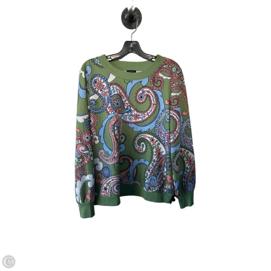 Sweatshirt Crewneck By Talbots In Green, Size: L