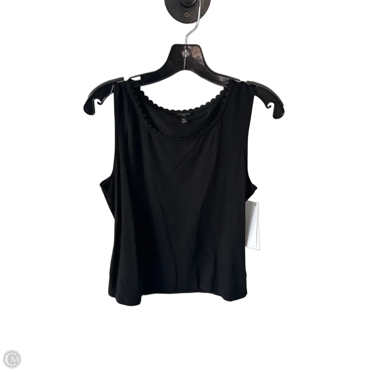 Top Sleeveless Basic By Talbots In Black, Size: Mp
