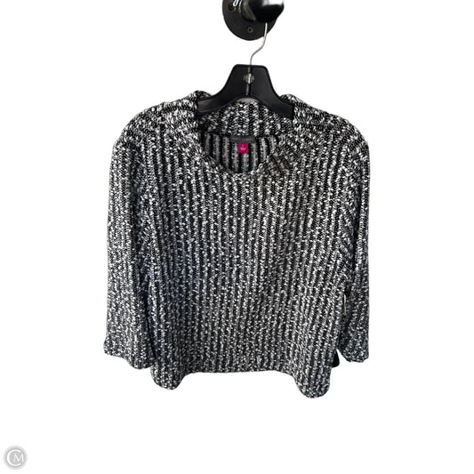 Sweater By Vince Camuto In Black & White, Size: L