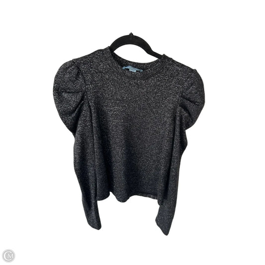 Top Long Sleeve By Cece In Black & Silver, Size: S
