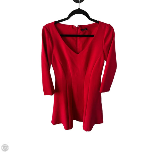 Dress Work By Ann Taylor In Red, Size: Xs