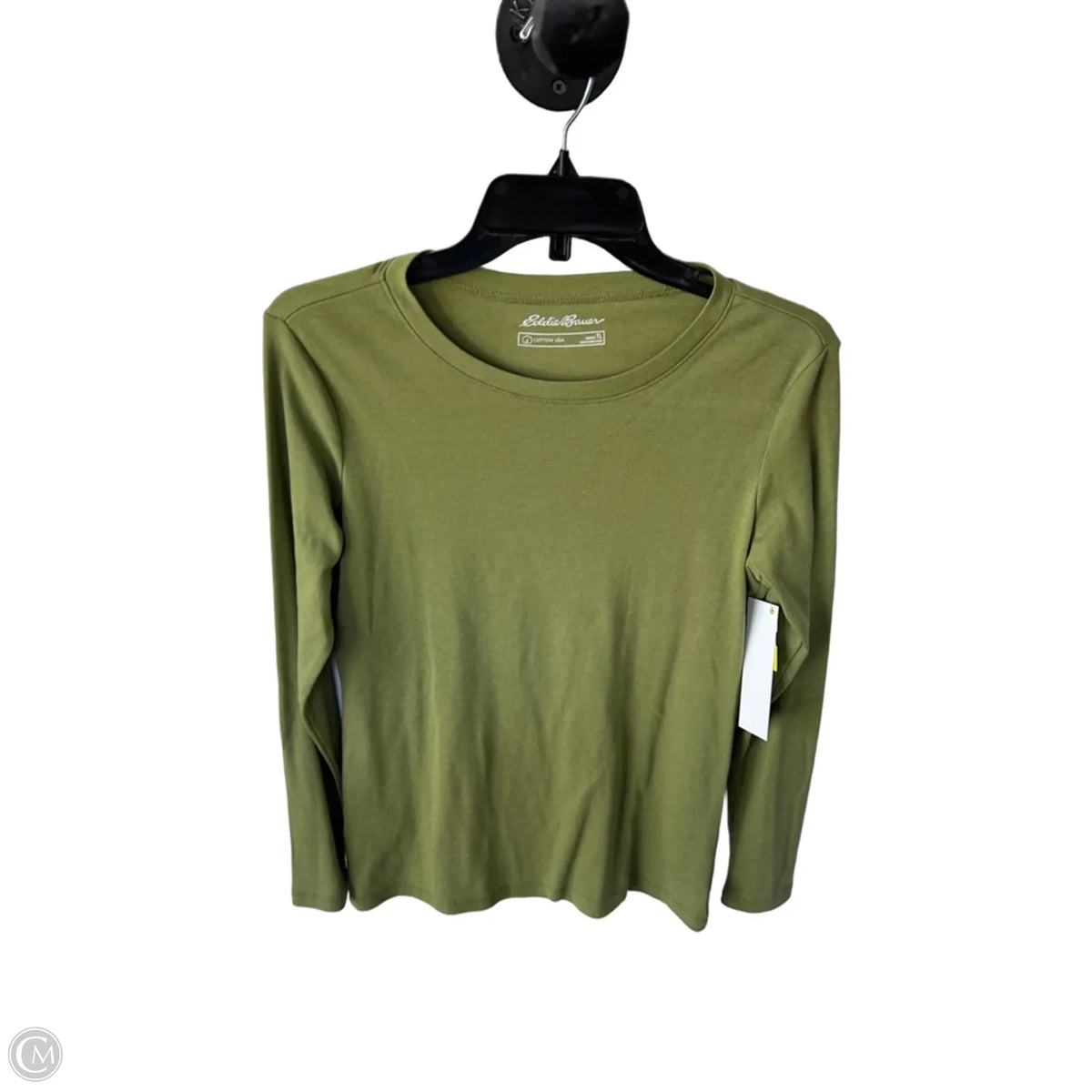 Top Long Sleeve Basic By Eddie Bauer In Green, Size: L