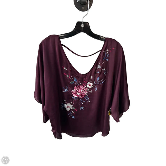 Top 3/4 Sleeve By White House Black Market In Purple, Size: M