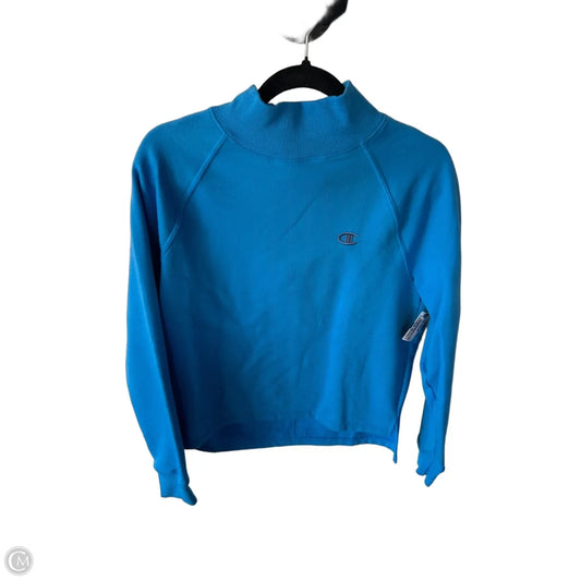 Sweatshirt Collar By Champion In Blue, Size: S