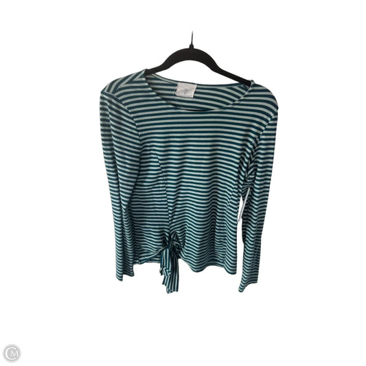 Top Long Sleeve Basic By T.la In Blue, Size: Xsp