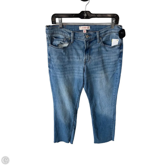 Jeans Straight By Lucky Brand In Blue Denim, Size: 12