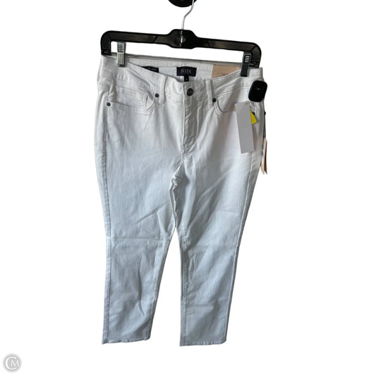 Jeans Straight By Not Your Daughters Jeans In White Denim, Size: 8
