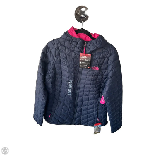 Jacket Puffer & Quilted By The North Face In Blue & Pink, Size: L