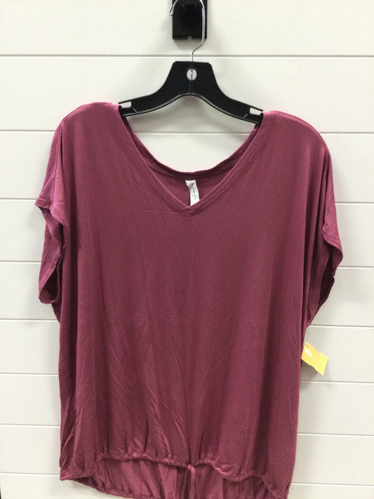Athletic Top Ss By Ideology In Purple, Size:1X