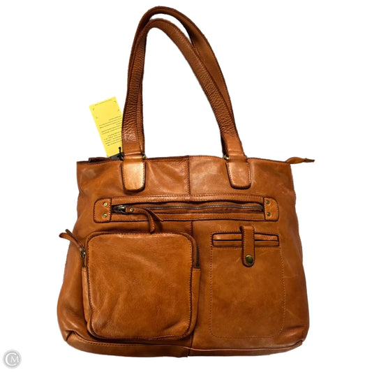Handbag Leather By Marta Ponti, Size: Large