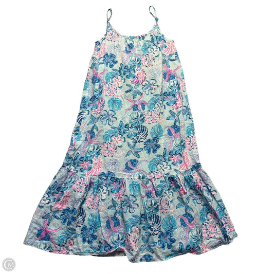 Dress Designer By Lilly Pulitzer In Blue & Pink, Size: M
