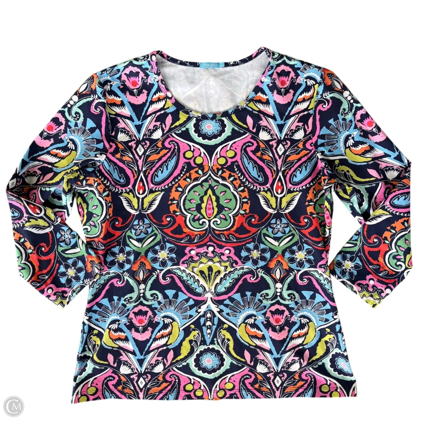 Top 3/4 Sleeve By J Mclaughlin In Multi-colored, Size: L