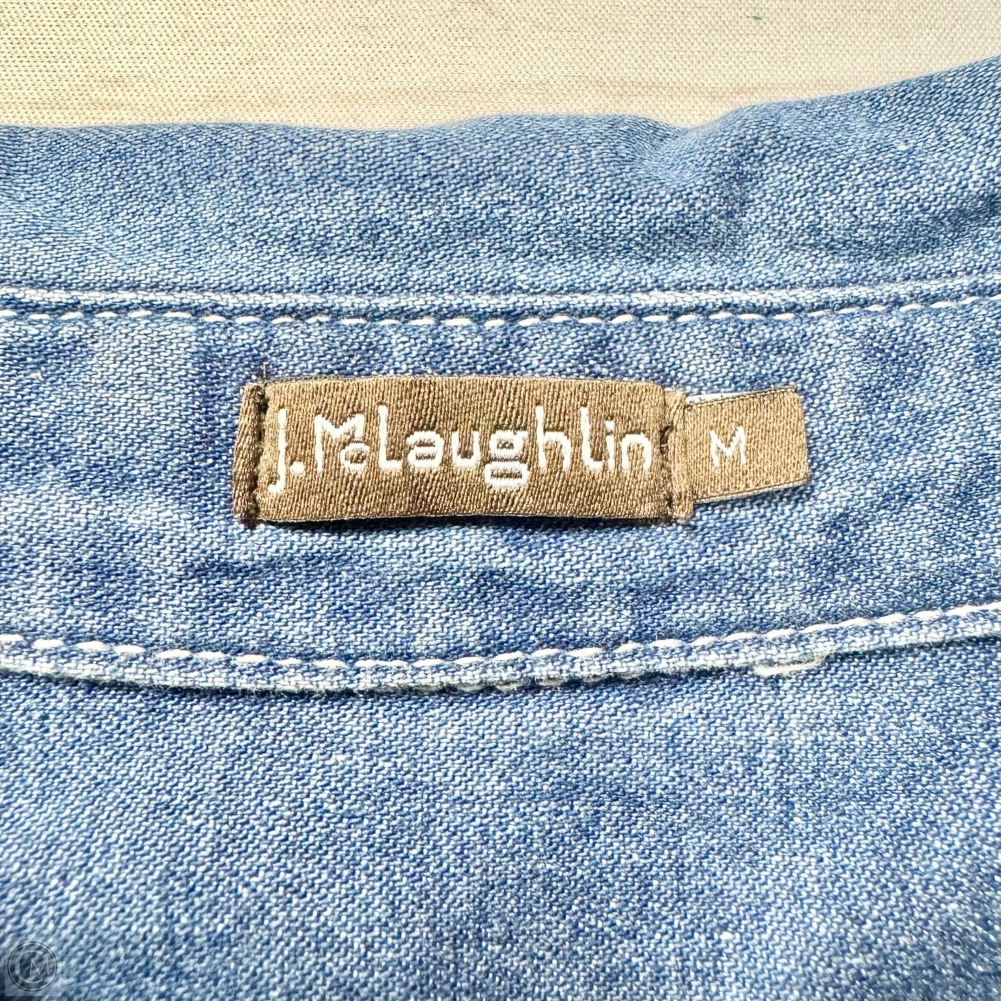 Dress Casual Short By J Mclaughlin In Blue Denim, Size: M
