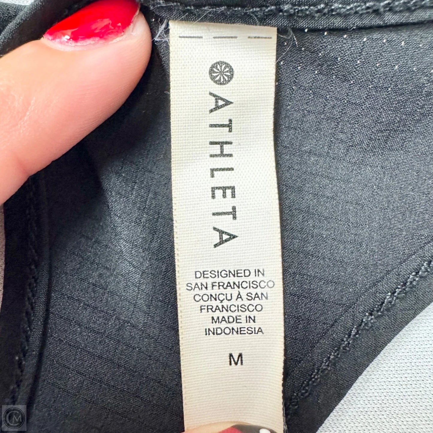 Athletic Tank Top By Athleta In Black, Size: M