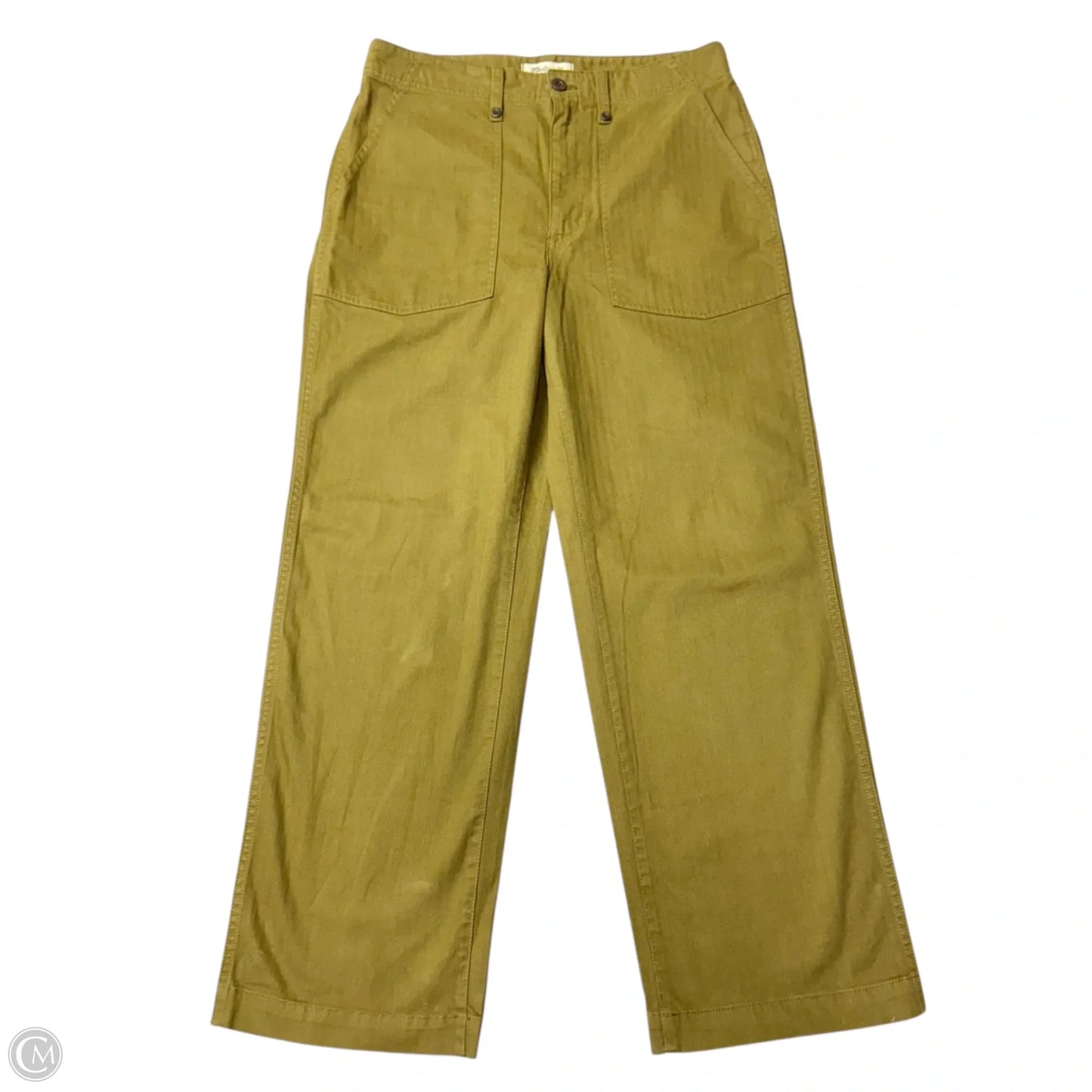 Jeans Wide Leg By Madewell In Green, Size: 10