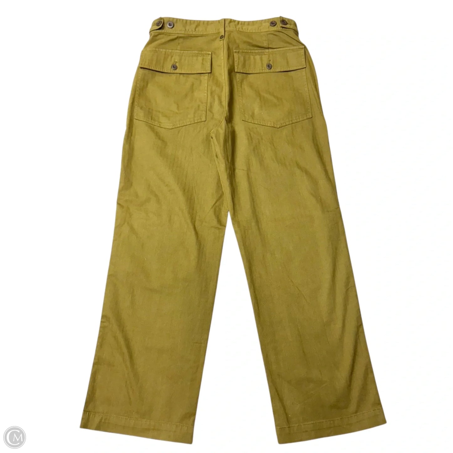 Jeans Wide Leg By Madewell In Green, Size: 10