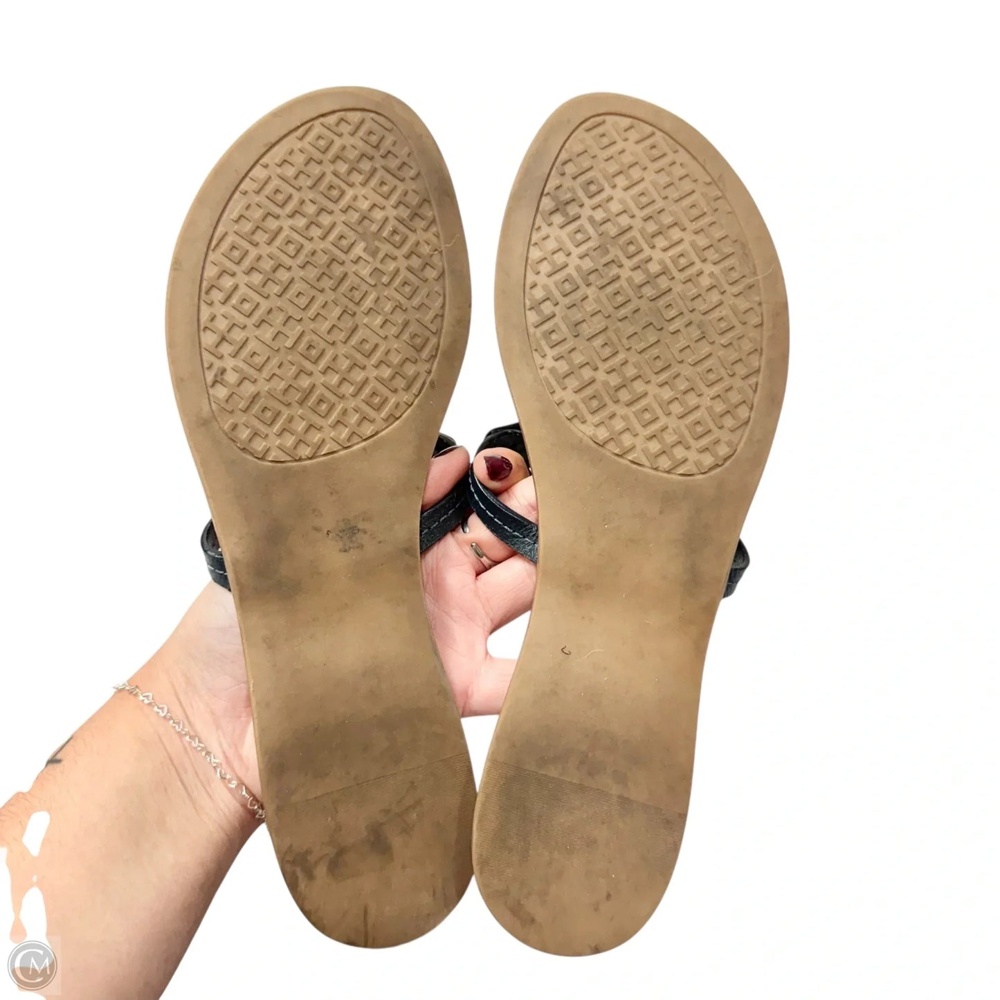 Sandals Designer By Tory Burch In Navy, Size: 8.5