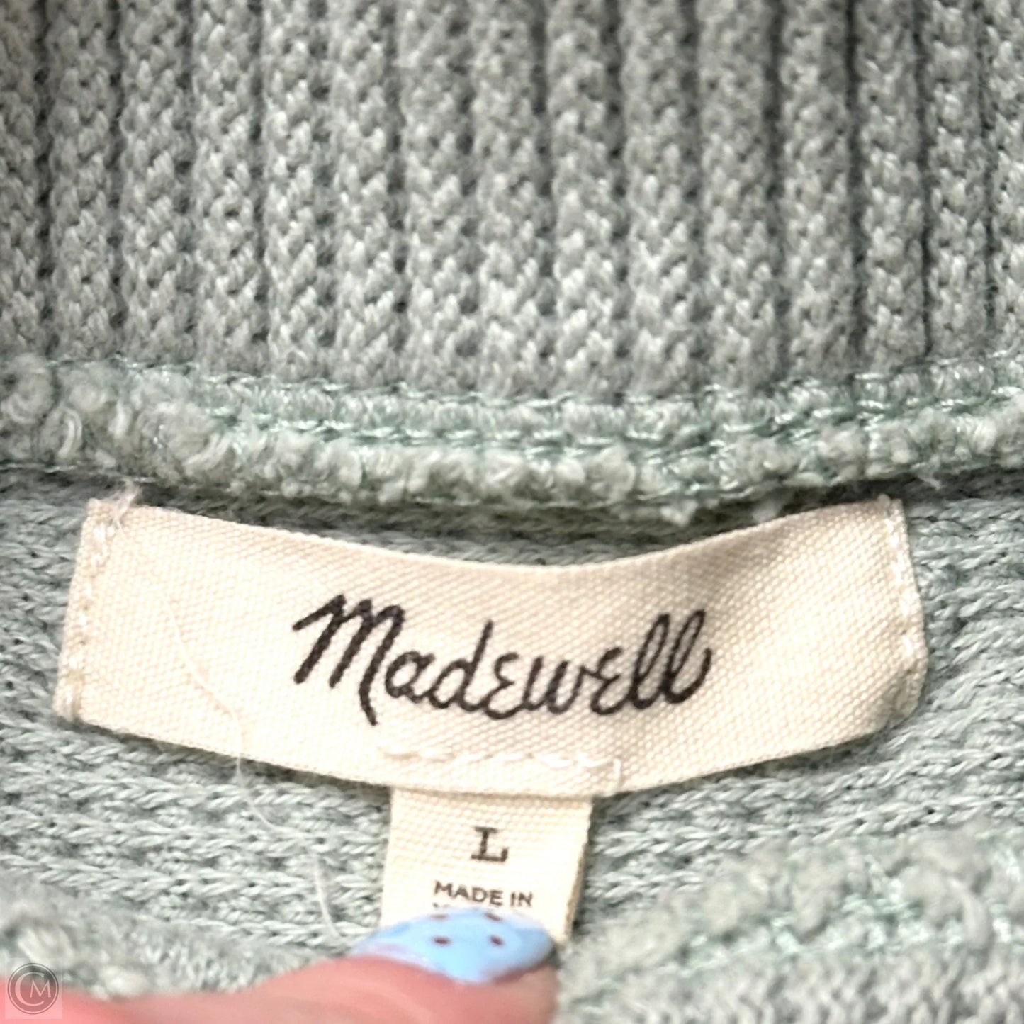 Sweater By Madewell In Green, Size: L