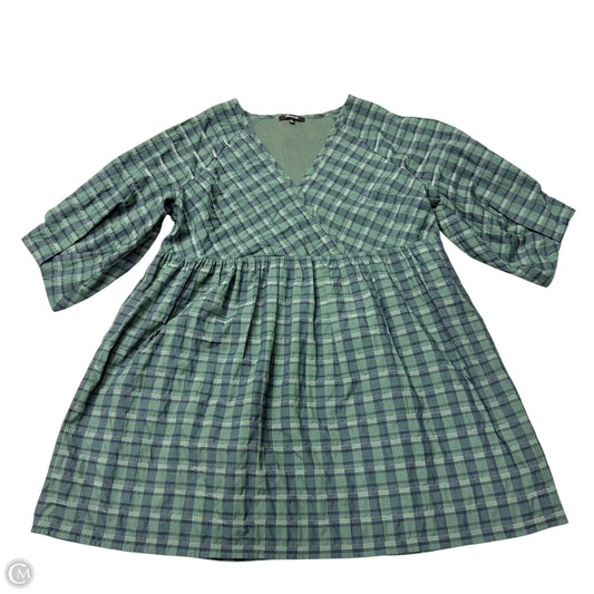 Dress Casual Short By Madewell In Plaid Pattern, Size: Lp
