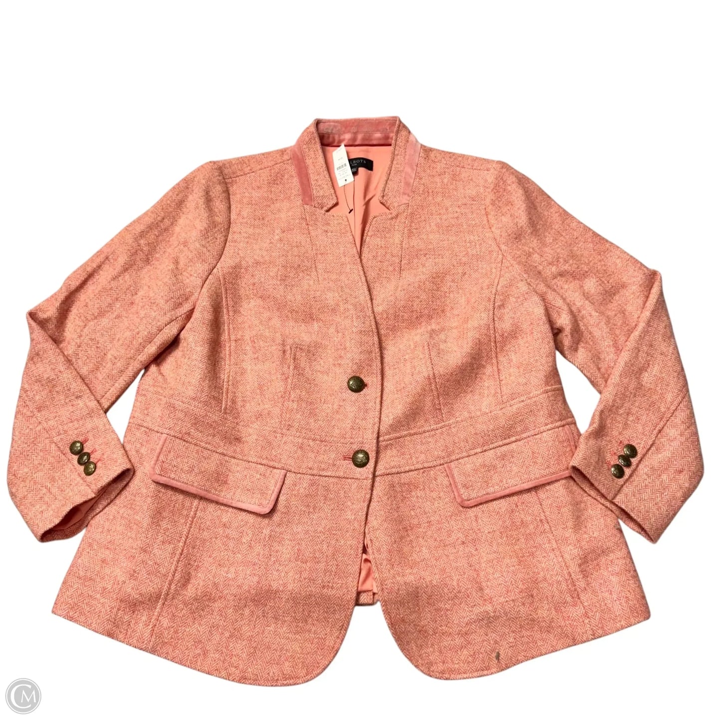 Blazer By Talbots In Pink, Size: Xl
