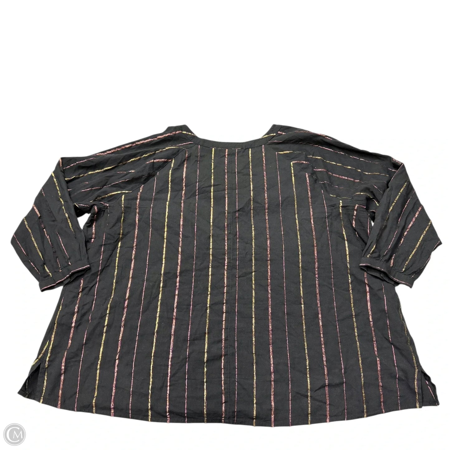 Top Long Sleeve By Lane Bryant In Striped Pattern, Size: 3x