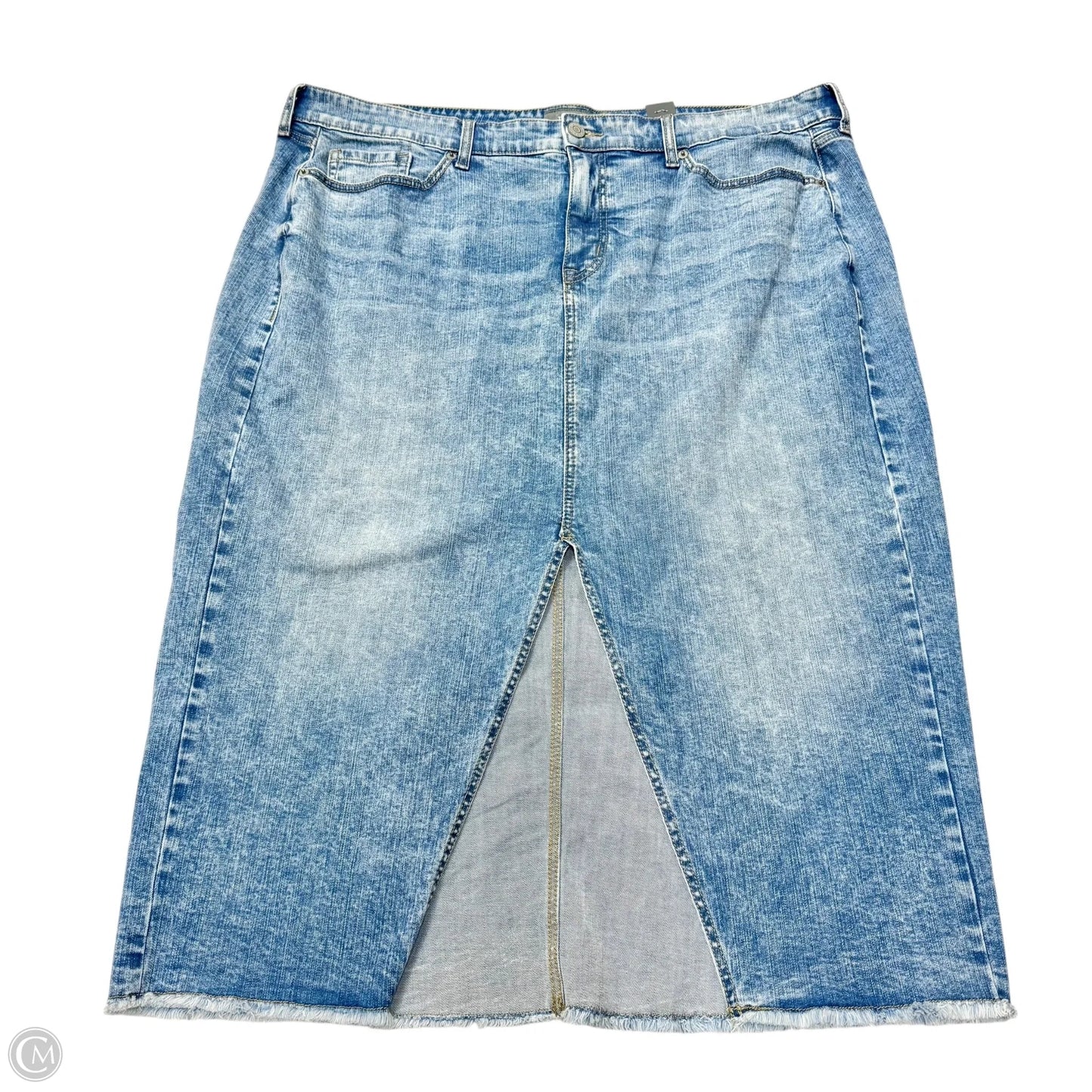 Skirt Midi By Torrid In Blue Denim, Size: 20