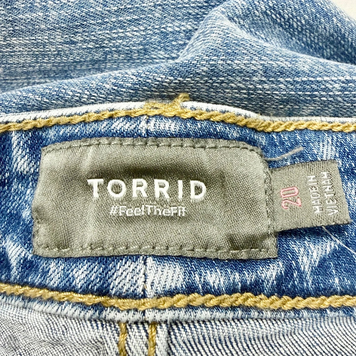 Skirt Midi By Torrid In Blue Denim, Size: 20