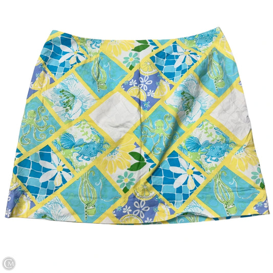 Skirt Designer By Lilly Pulitzer In Blue & Green, Size: 10