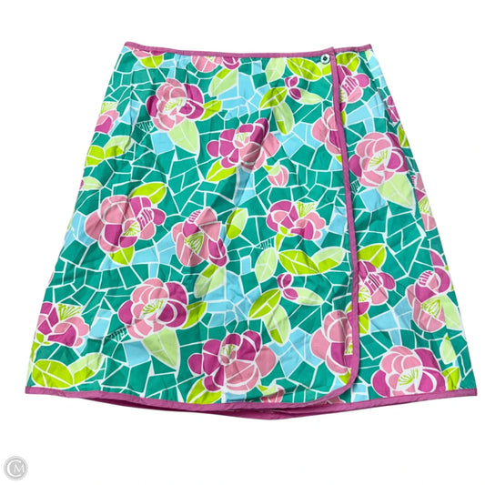 Skirt Designer By Lilly Pulitzer In Green & Pink, Size: 6